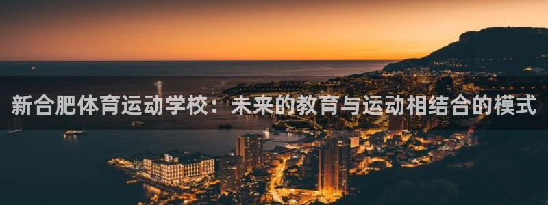  yy易游体育还能撑几年：新合肥体育运动学校：未来的教育与运动