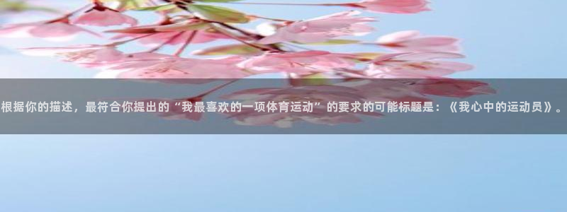 yy易游体育怎么样知乎：根据你的描述，最符合你提出的“我最喜